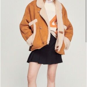 NWT Sandro Shearling Coat size 1